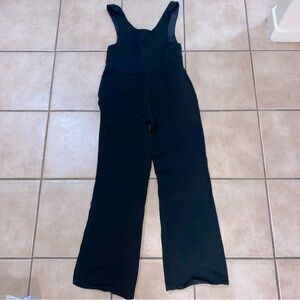 Vintage from Japan Snuggler Black Bib Overalls Skiing Snowboarding Cinch Ankle